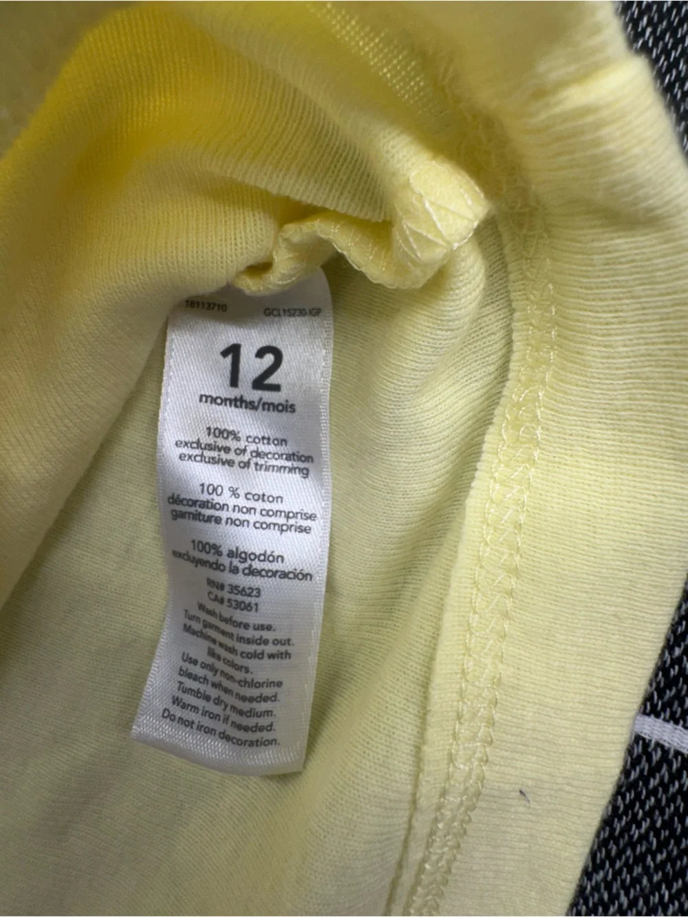 Kids—Carter's Yellow Cardigan with Blue & White Floral Dress